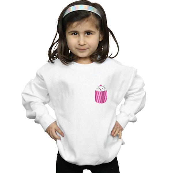 Disney Girls Aristocats Marie Chest Sweatshirt 12-13 år Vit White 12-13 Years