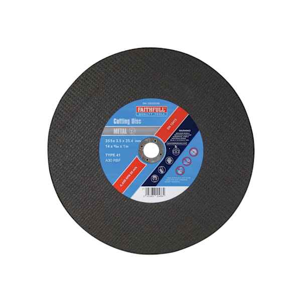 Faithfull Kapskiva Metall 355 x 3,5 x 25,4 mm Flerfärgad Multi Colour 355 x 3.5 x 25.4mm