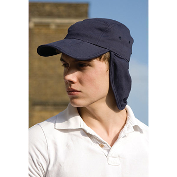Result Unisex Huvudbonad Fällbar Legionärshatt / Kepsen En Storlek N Navy Blue One Size