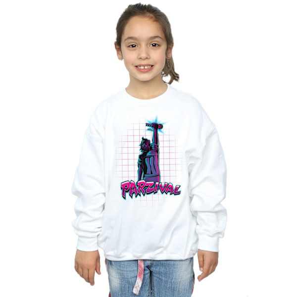 Ready Player One Parzival Key Sweatshirt för flickor 7-8 år Vit White 7-8 Years