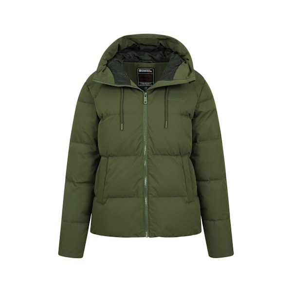 Mountain Warehouse Dam/Damer Cosy Extreme Short Down Jacket Khaki Green 16 UK