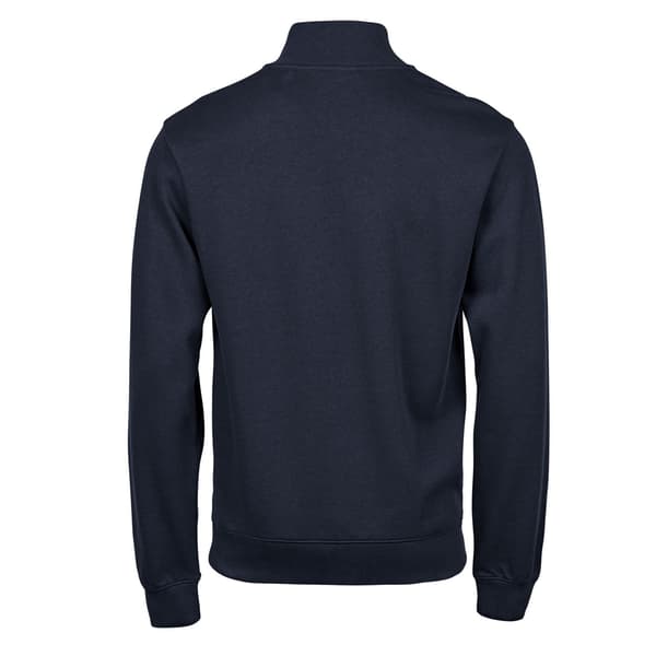 Tee Jays Herr Ribbad Interlock Half Zip Sweatshirt S Marinblå Navy S