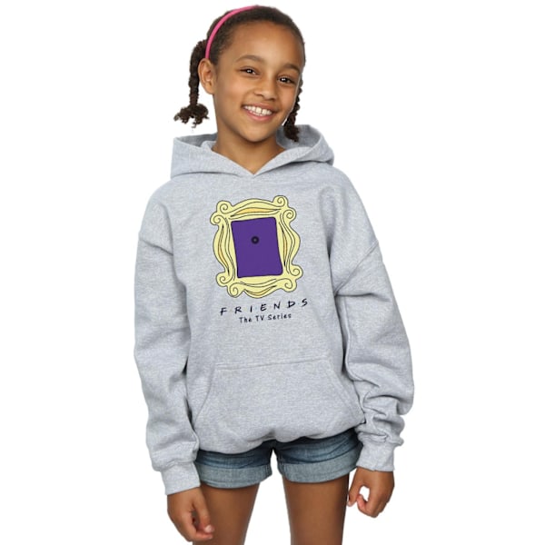 Friends Girls Dörröga Kikhåls Hoodie 7-8 År Sports Grey Sports Grey 7-8 Years