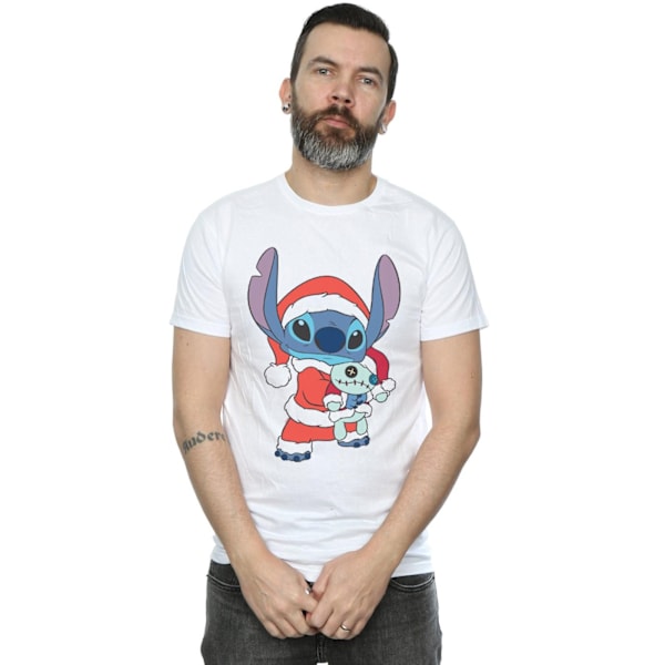 Disney Herr Lilo And Stitch Stitch Jul T-shirt 5XL Vit White 5XL
