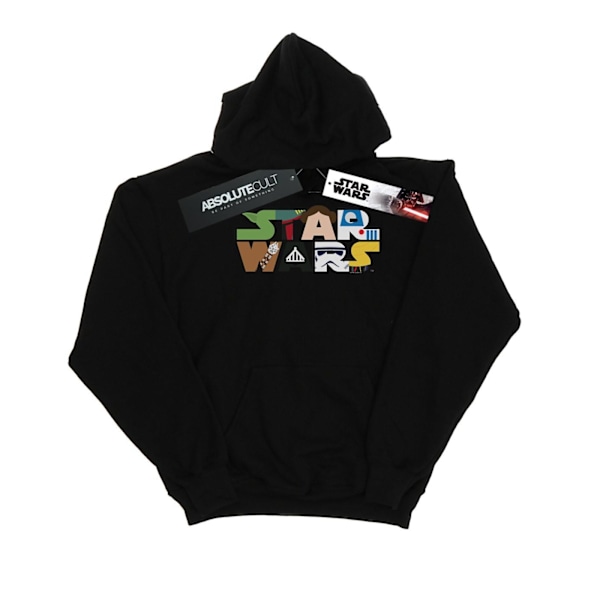 Star Wars Herr Character Logo Hoodie S Svart Black S