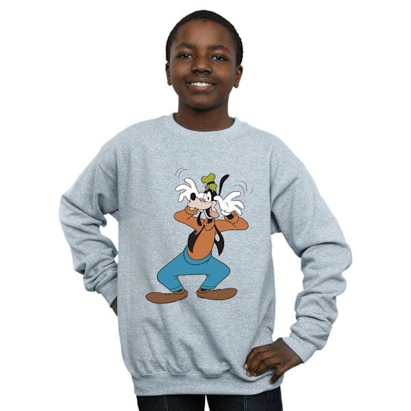 Disney Boys Goofy Crazy Sweatshirt 7-8 år Sports Grey Sports Grey 7-8 Years