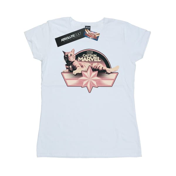Marvel Dam/Dam Captain Marvel Chillin Goose T-shirt i bomull White XL