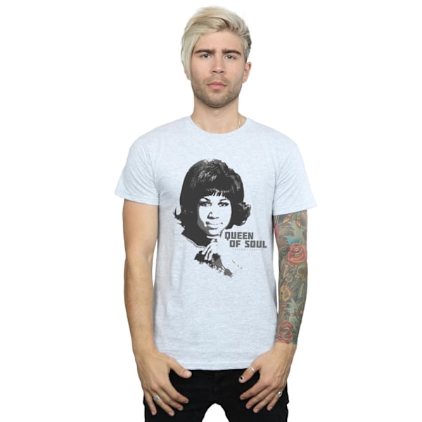 Aretha Franklin Mens Queen Of Soul T-Shirt 4XL Sports Grey Sports Grey 4XL
