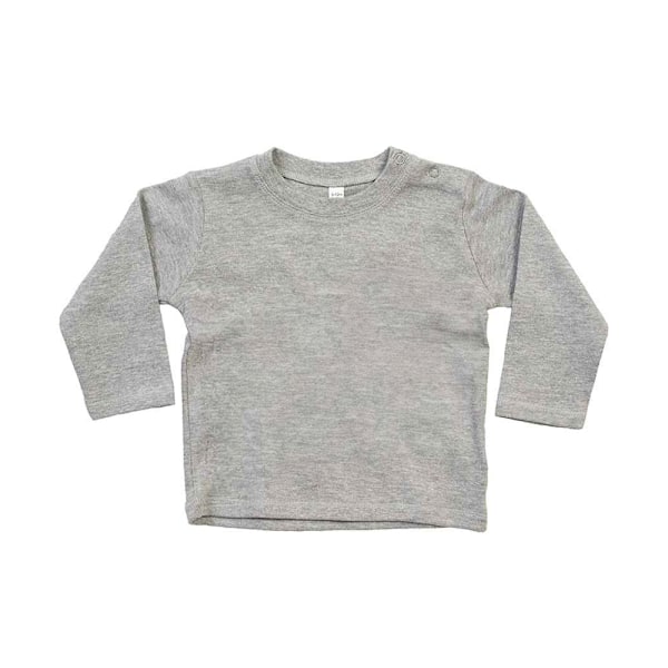 Babybugz Baby Heather Långärmad T-shirt 3-6 månader Heather M Heather Marl 3-6 Months