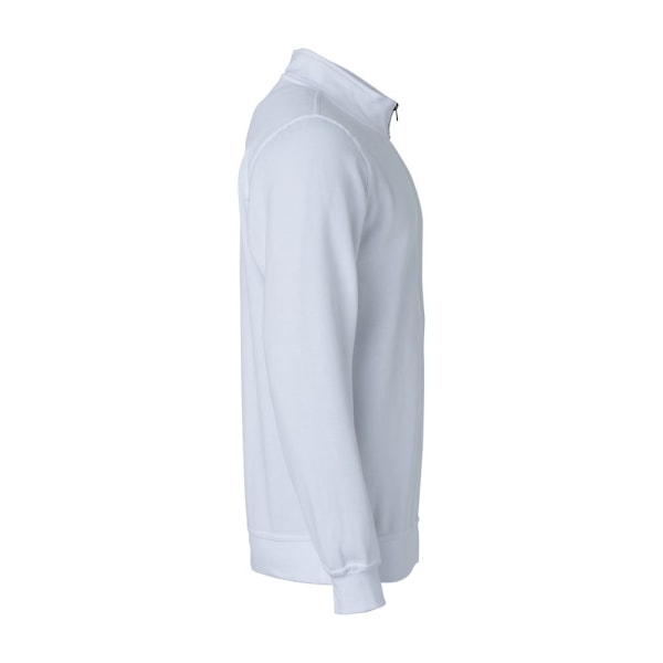 Clique Unisex Vuxen Basic Halv Zip Sweatshirt 3XL Vit White 3XL