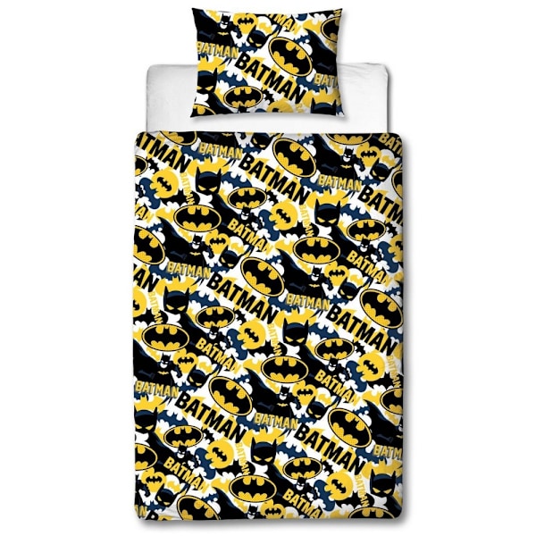 Batman Camo Påslakan Set Enkelsäng Blå/Gul/Svart Blue/Yellow/Black Single
