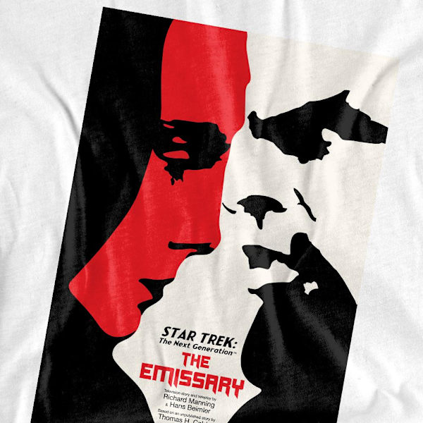 Star Trek Unisex Vuxen The Next Generation Säsong 2 Avsnitt 20 White M