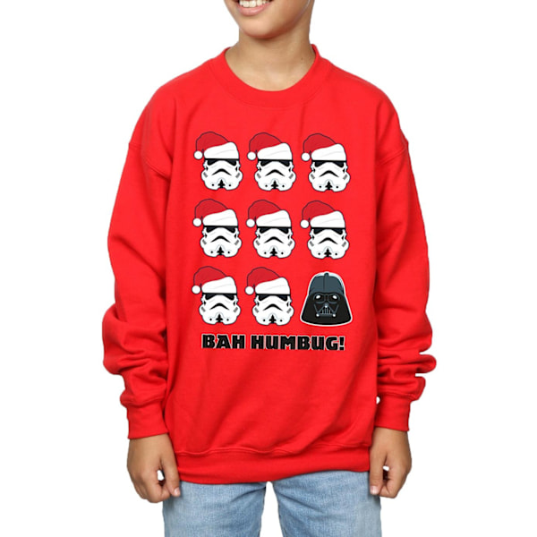 Star Wars Boys Jul Humbug Sweatshirt 7-8 År Röd Red 7-8 Years