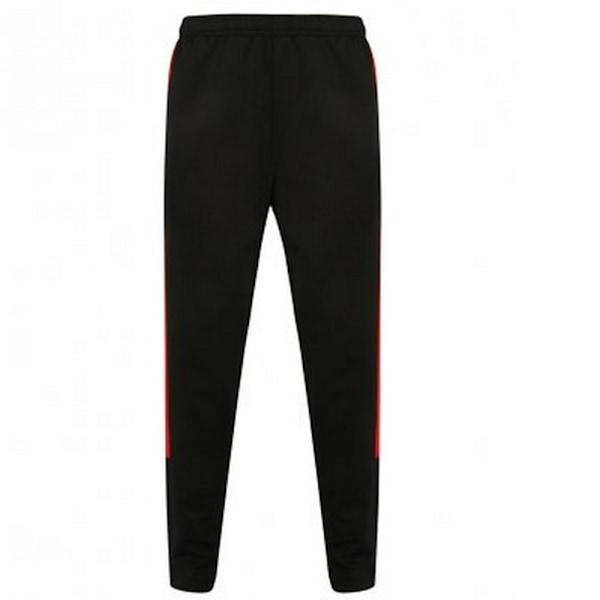 Finden and Hales Herr Stickade Träningsoverallsbyxor XXS Svart/Röd Black/Red XXS