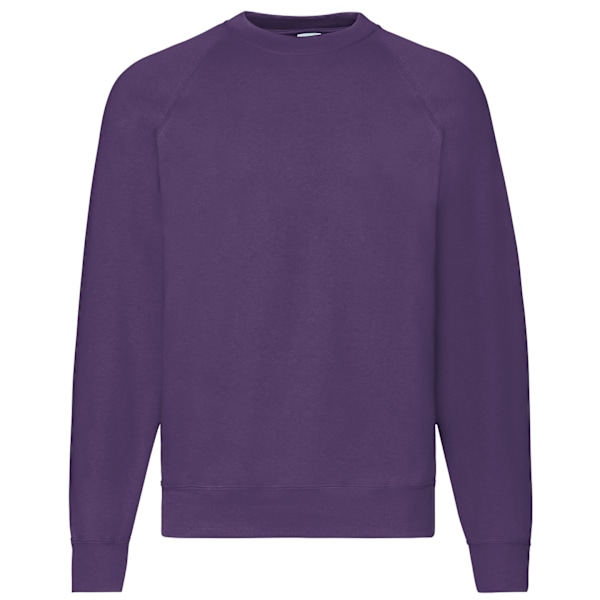 Fruit Of The Loom Classic 80/20 Raglan Sweatshirt M Lila Purple M