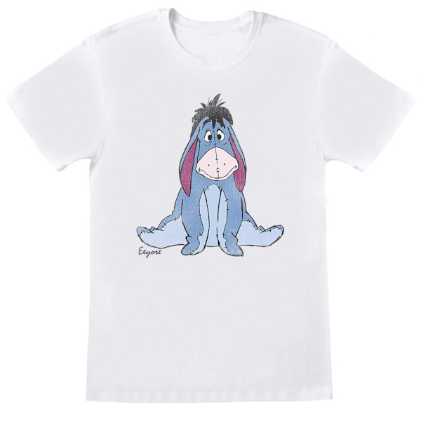 Winnie the Pooh Flickor Eeyore T-shirt 5-6 år Vit White 5-6 Years