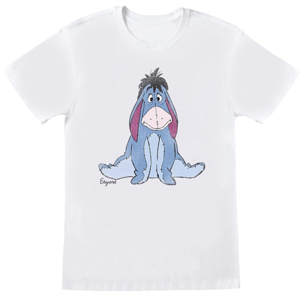 Winnie the Pooh Flickor Eeyore T-shirt 7-8 år Vit White 7-8 Years