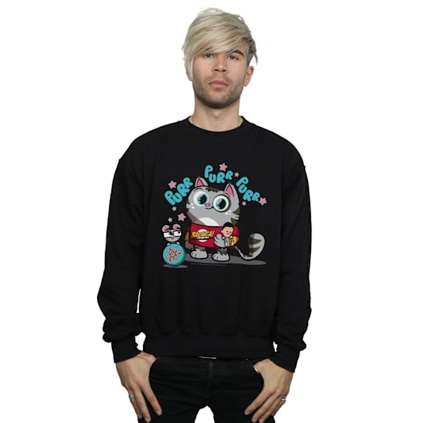 The Big Bang Theory Herr Bazinga Kitty Sweatshirt 4XL Svart Black 4XL