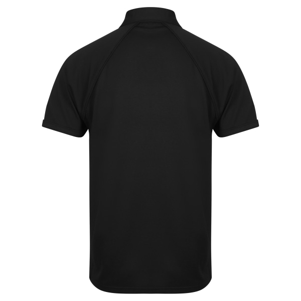 Finden & Hales Herr Piped Performance Sports Polo Shirt 5XL Bla Black/Black 5XL