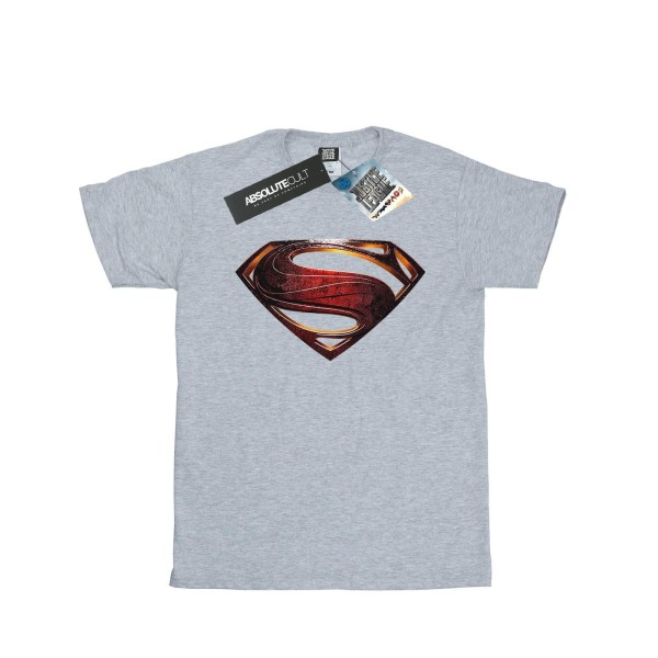 Superman Herr Logotyp bomull T-shirt XL Sportgrå Sports Grey XL