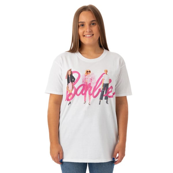 Barbie Dam/Dam Dolls Logotyp T-shirt S Vit White S