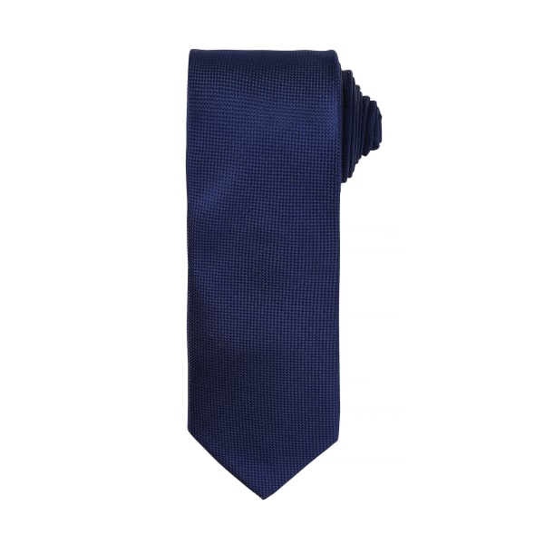 Premier Mens Micro Waffle Formell Work Tie One Size Marinblå Navy One Size