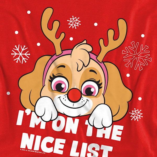Paw Patrol Unisex Vuxen Fin Jul Skye Sweatshirt L Röd Red L