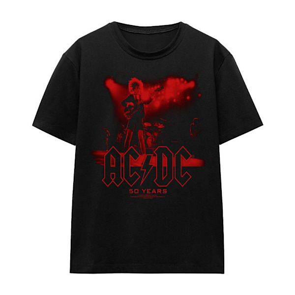 AC/DC Unisex Vuxen Live 50 T-Shirt XXL Svart Black XXL