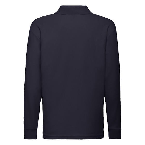 Fruit of the Loom Barn/Barnkläder Långärmad Poloskjorta 14-15 Deep Navy 14-15 Years