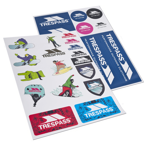 Trespass Die Cut Sticker Kit One Size Multi Multi One Size