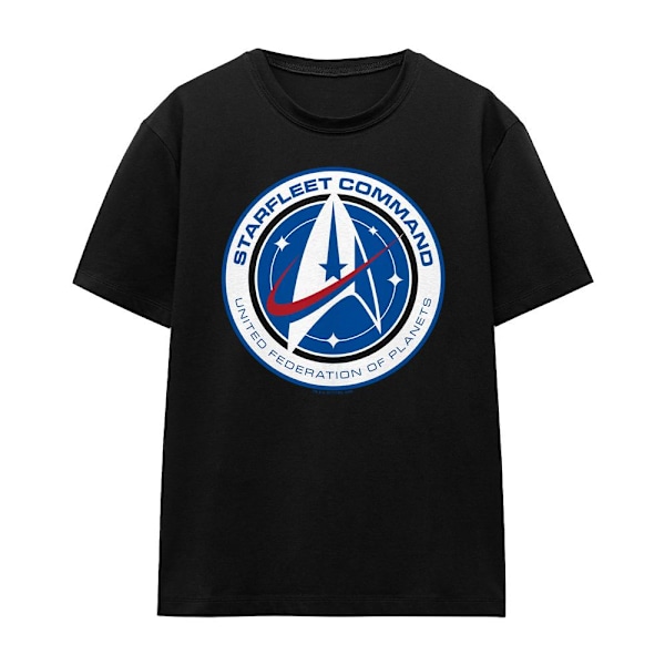 Star Trek: Discovery Unisex Vuxen Starfleet Command T-Shirt S Svart Black S