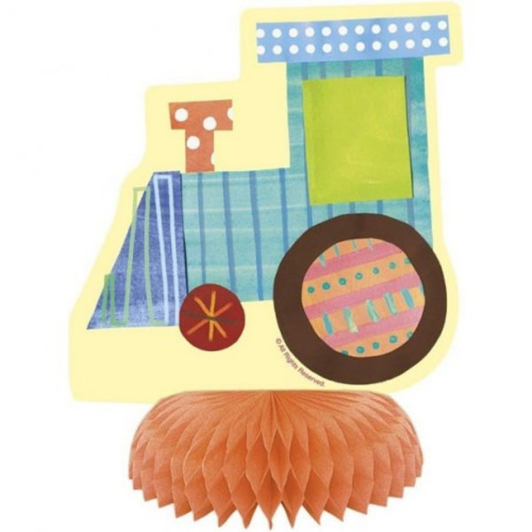 Unik festcirkus djur babyshower bordsdekoration (3-pack) Multicoloured One Size