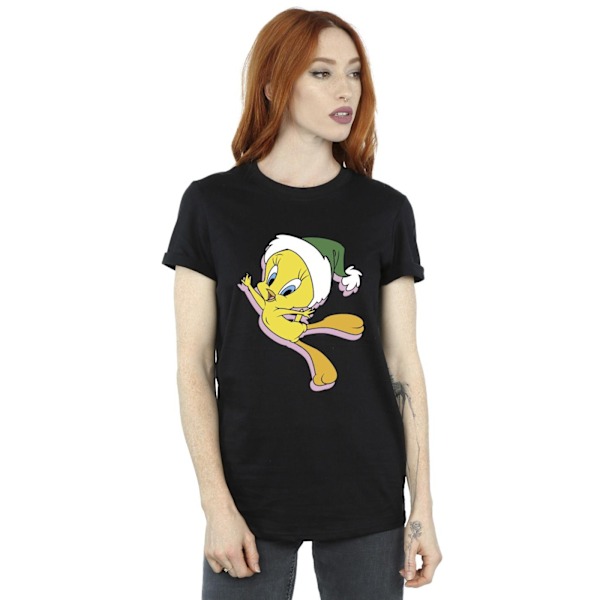 Looney Tunes Dam/Damer Tweety Julhatt Bomull Pojkvän Black 4XL