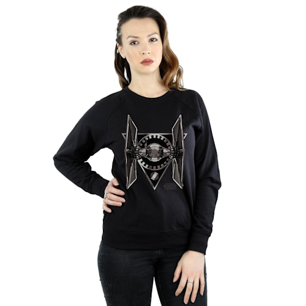 Star Wars Dam/Kvinnor The Last Jedi TIE Fighter Sweatshirt XL Black XL