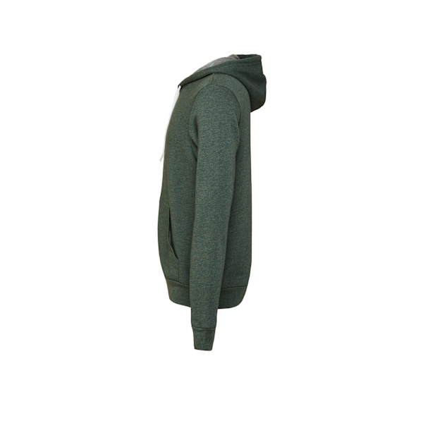 Bella + Canvas Unisex Vuxen Fleece Full Zip Hoodie L Skogsgrön Forest Green Heather L