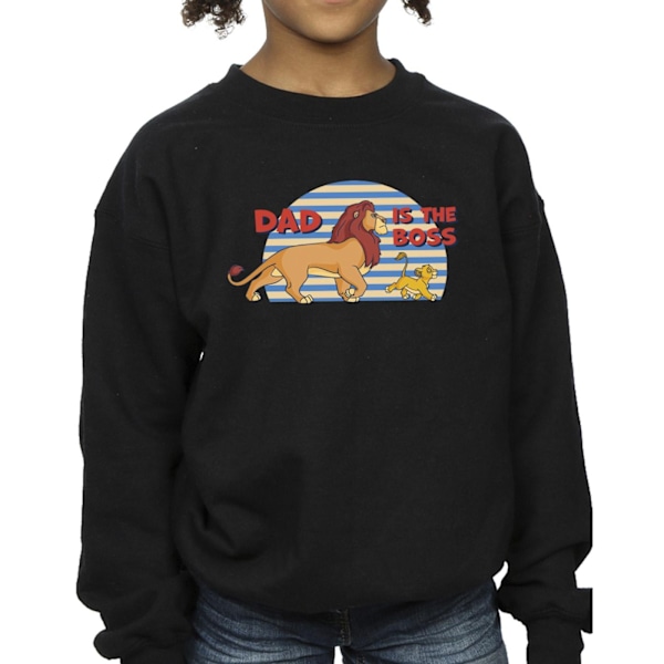 Disney Girls The Lion King Dad Boss Sweatshirt 3-4 år Svart Black 3-4 Years