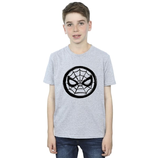 Marvel Boys Spider-Man Bröstlogotyp T-shirt 3-4 år Sports Grey Sports Grey 3-4 Years