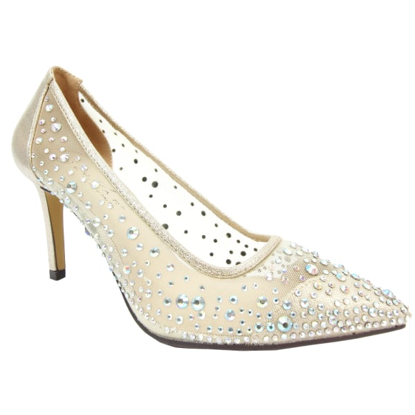 Lunar Womens/Ladies Argo Mesh Court Shoes 6 UK Gold Gold 6 UK