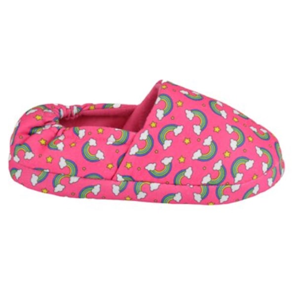 Slumberzzz Childrens/Kinds Rainbow Tofflor 11 Child UK Pink Pink 11 Child UK