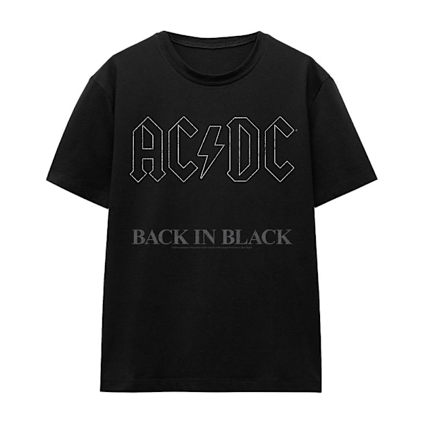 AC/DC Unisex Vuxen Back In Black T-Shirt XXL Svart Black XXL