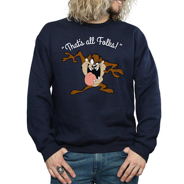 Looney Tunes Herrtröja That´s All Folks Taz 3XL Marinblå Navy Blue 3XL