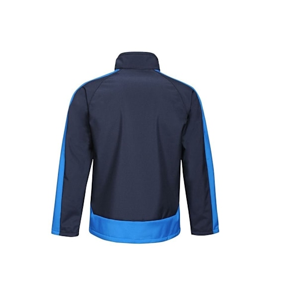 Regatta  Mens Contrast Three Layer Printable Soft Shell Jacket Navy/New Royal M