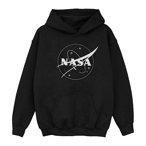 NASA Boys Classic Insignia Logo Monochrome Hoodie 5-6 år Bla Black 5-6 Years