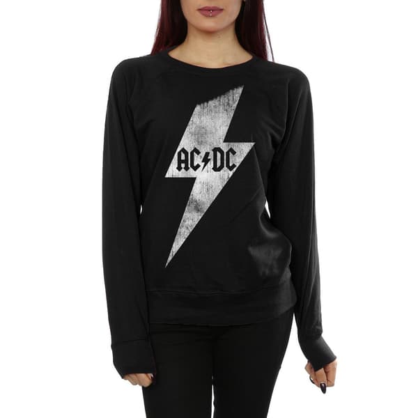 AC/DC Dam/Dam Blixtbult Tröja L Svart Black L