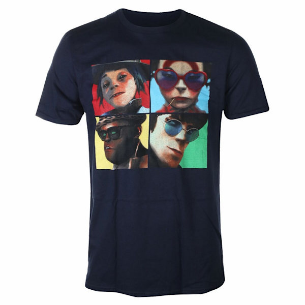 Gorillaz Unisex Adult Humanz Bomull T-shirt XXL Marinblå Navy Blue XXL