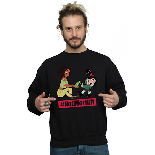 Disney Herr Wreck It Ralph Tiana Och Vanellope Sweatshirt 4XL B Black 4XL