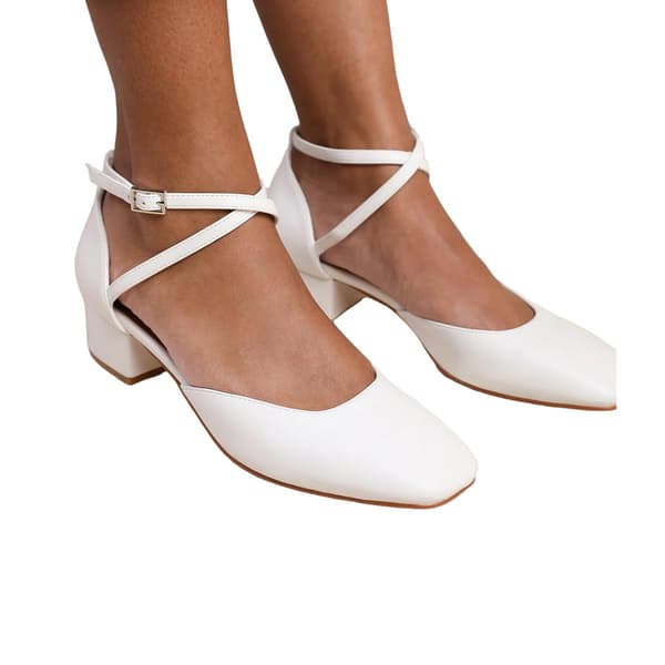 Var kommer det ifrån Dam/Dam Peru PU Crossover Strap Low Blo White 6 UK