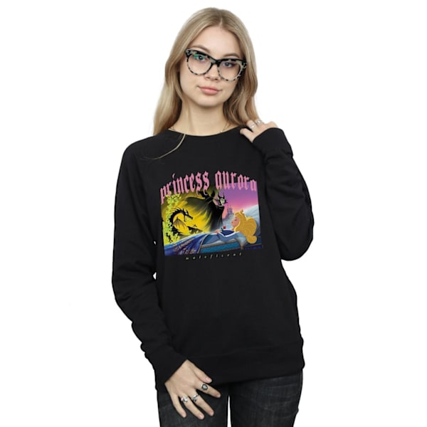 Disney Dam/Kvinnor Törnrosa Och Maleficent Sweatshirt Black S