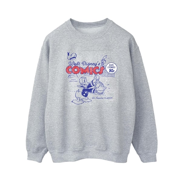 Disney Dam/Kvinnor Kalle Anka Serie Sweatshirt M Sports Grå Sports Grey M