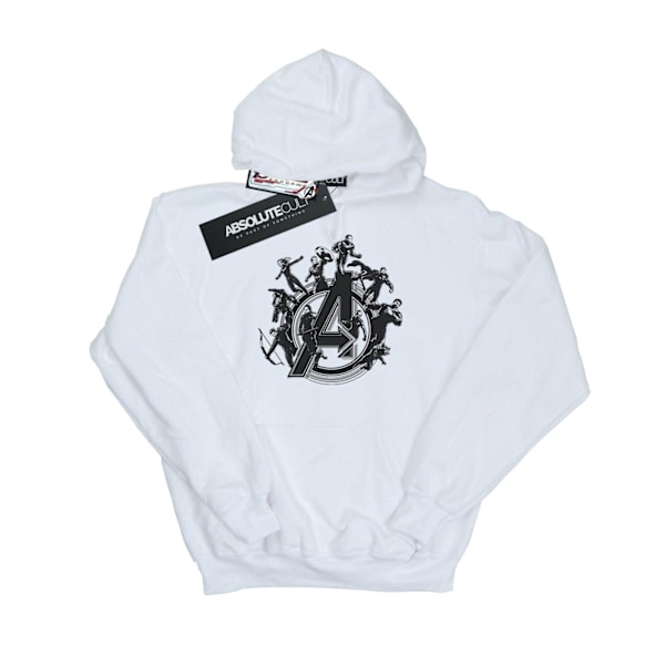 Avengers Endgame Herr Hero Circle Dragsko Hoodie 4XL Vit White 4XL